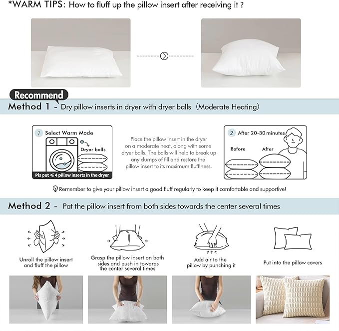 MIULEE 12x20 Pillow Inserts - Image 9