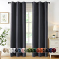 MIULEE Blackout Curtains for Bedroom 2 Panels 40 x 80 Inch Long Dark Grey | by MIULEE