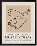 Poster Master Vintage Poster - Retro Minimalist Print - Gift for Artist, Friend - Dove Of Peace, Line Drawing, Sketch, Abstract - Wall Decor for Living Room, Bedroom, 18x24 Unframed Wall Art