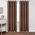 Joydeco Blackout Curtains 63 Inch Length 2 Panels Set, Thermal Insulated Long by JOYDECO