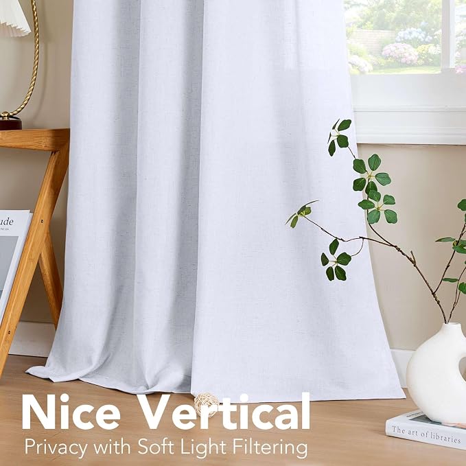 H.VERSAILTEX Living Room Linen Curtains Home Decorative Grommet Curtains - Image 7