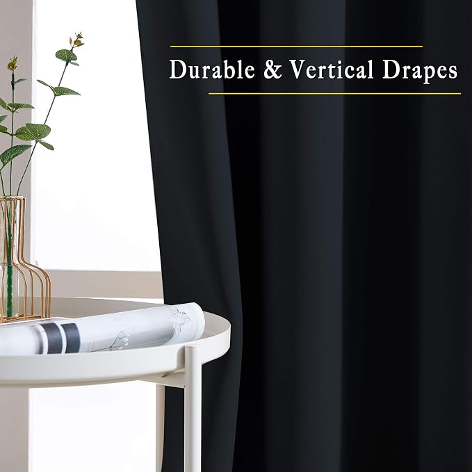 NICETOWN Blackout Curtain Panels 72 inches - Image 3