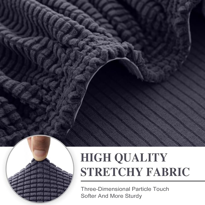 LA MEACK Couch Cushion Cover Seat Cushion Cover Stretch Armchair Cover Separate - Image 4