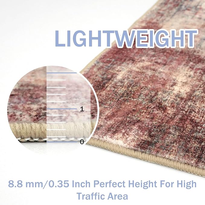 IOHOUZE Abstract Runner Rug 3x10 Ft Washable Runners - Image 5