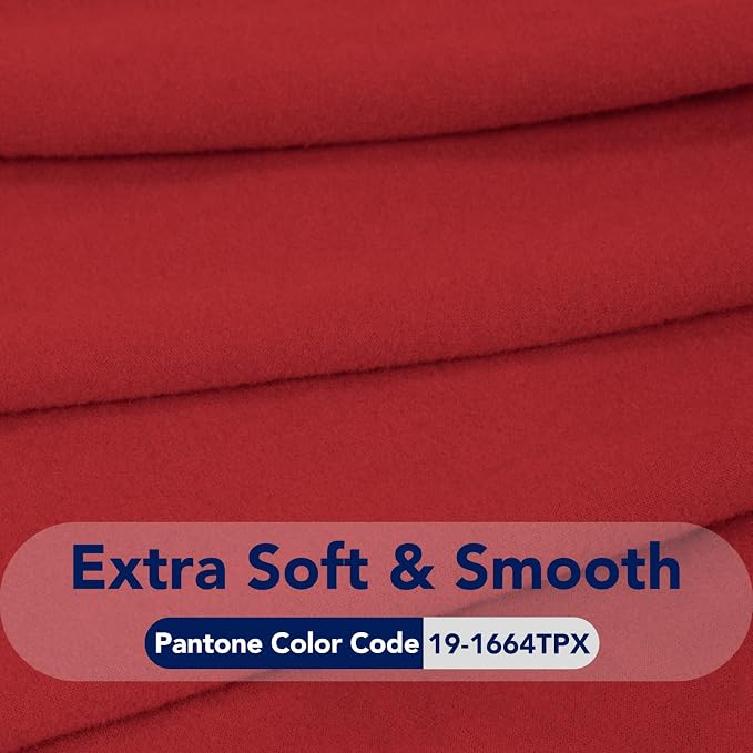 PureFit Stretch Couch Covers for Sofa 4 Seater Slipcovers Red | 1-Piece Sofa - Image 5