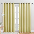 NICETOWN Room Darkening Draperies Window Curtain Panels, Paler Yellow, 2 Panels by NICETOWN