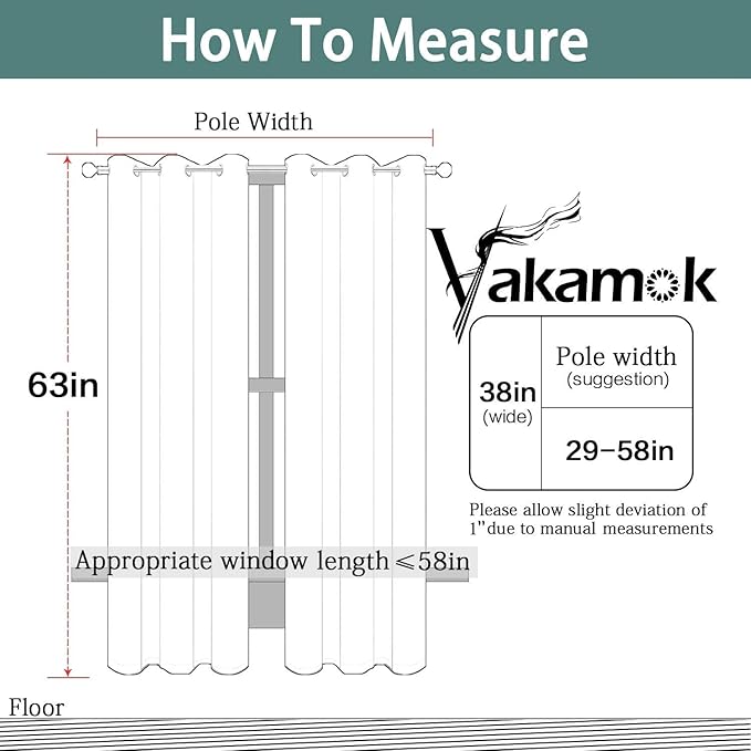 Yakamok Premium Room Darkening Thermal Insulated Curtains - Image 7