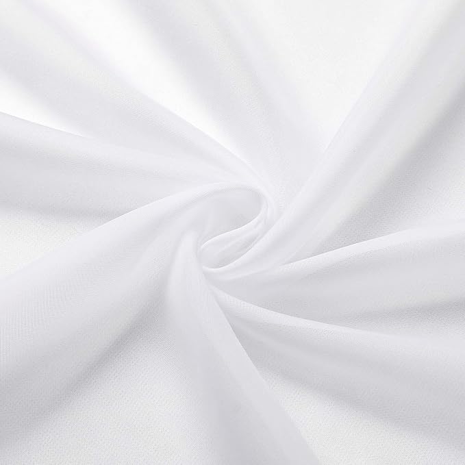 Extra Long Sheer White Curtains - Image 9