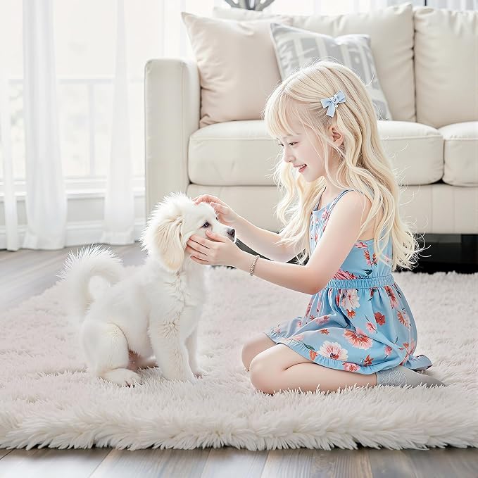 Rugs for Living Room 5x8, Alfombras para Salas Shag Large Plush Soft Area Rug - Image 2