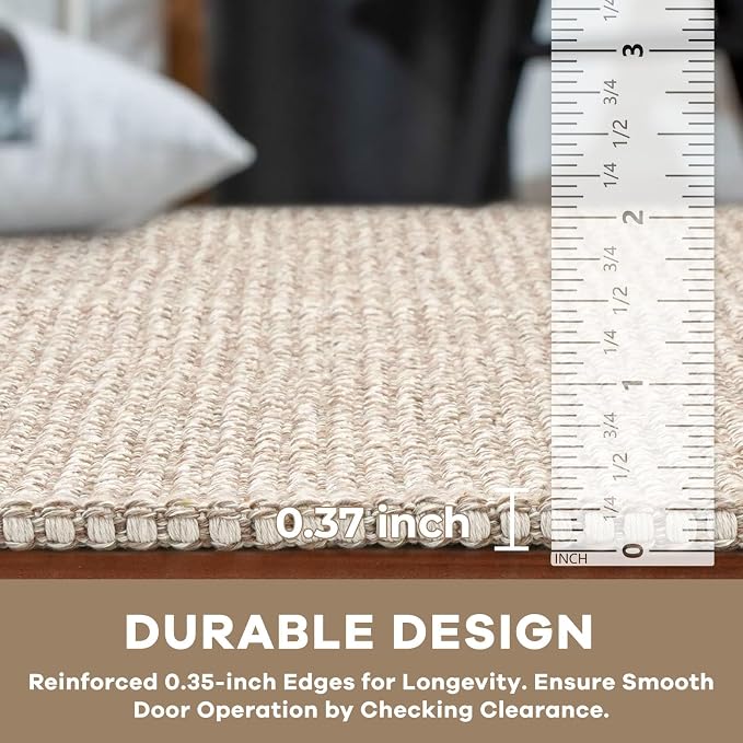 KOZYFLY Washable Area Rug 5x7 ft Rubber Backed Non Slip Rugs - Image 4