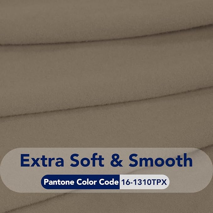 PureFit Stretch Couch Covers for Sofa 4 Seater Slipcovers Natural | 1-Piece - Image 5