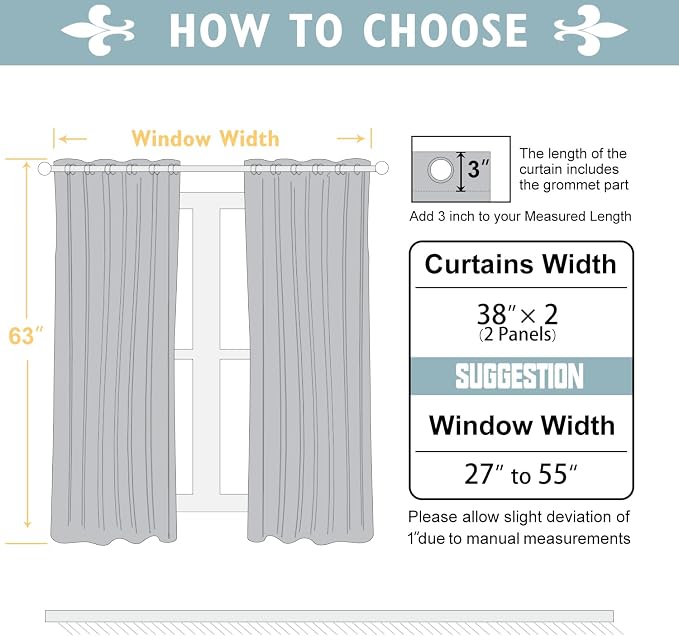 ChrisDowa 100% Blackout Curtains 63 inch Long - Image 7