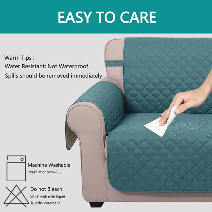 U-NICE HOME Futon Sofa Covers Reversible Sofa Slipcover Armless Cover Furniture - Image 5