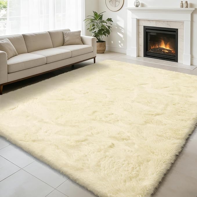 Ultra Soft Fluffy Area Rugs for Bedroom Living Room 10x12, Nursery Rug by yulidayang