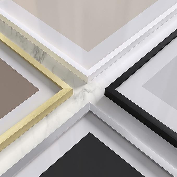 HAUS AND HUES 4x6 White Metal Picture Frames - Bulk Frames 4X6 - Features Premium Aluminum, Vertical Hanging, Easel Back for Tabletop, Home, Office (4x6 in, White, Set of 25)