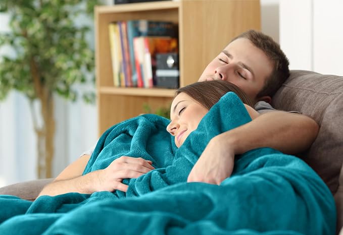 Utopia Bedding Soft Fleece Bed Blanket Queen Size Turquoise | Microfiber Plush - Image 8