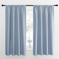 NICETOWN Blackout Curtains for Living Room, Vintage Blue, 2 Panels, 42 by 63 by NICETOWN