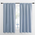 NICETOWN Blackout Curtains for Bedroom, Vintage Blue, 1 Pair, 42 by 45-inch by NICETOWN