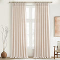 PleatedDrapes Custom Curtains for Living Room 2 Pages, Linen Curtains 102 by PleatedDrapes