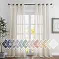 NICETOWN polyester Curtains for Windows 96 inch Length, Grommet Semi Sheer by NICETOWN