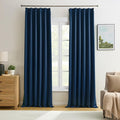 Pinch Pleated Curtains 108 Inches Long 2 Panels Set, Thermal Insulated Blackout by KEQIAOSUOCAI
