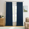 Pinch Pleated Curtains 138 Inches Long 2 Panels Set, Thermal Insulated Blackout by KEQIAOSUOCAI