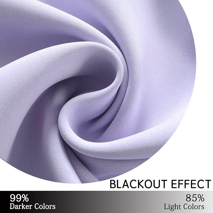 Yakamok 63 Inch Length Blackout Curtains - Image 6