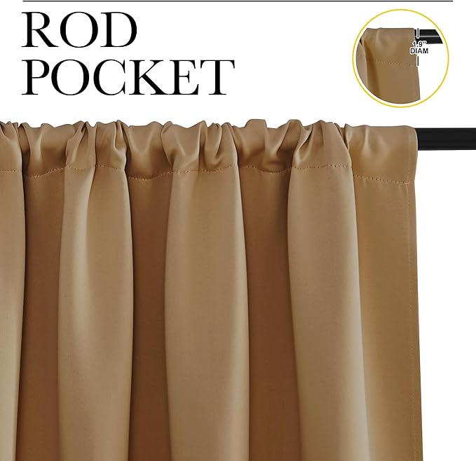 NICETOWN Blackout Curtains for RV Windows, 2 Panels, Room Darkening Window - Image 2