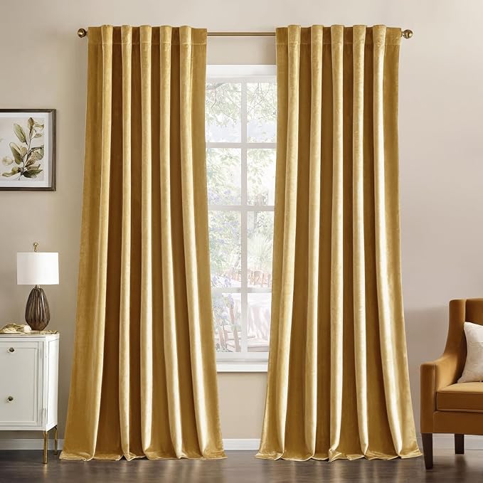 MIULEE Velvet Curtains 108 inches by MIULEE