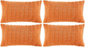 Fancy Homi 4 Packs Orange Fall Decorative Throw Pillow Covers 16x24 Inch by Fancy+Homi