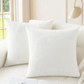 CaliTime Decorative Couch Throw Pillow Covers 26 X 26 Inches True White | Pack by CaliTime