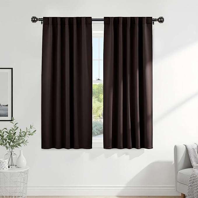 PONY DANCE Bedroom Blackout Curtains - 42 W x 72 L by PONYDANCE