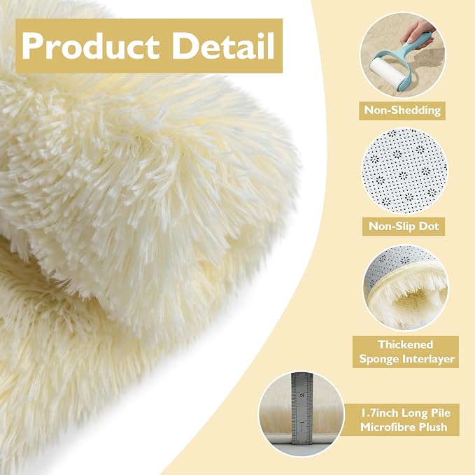 yulidayang Fluffy Round Area Rugs - Image 4