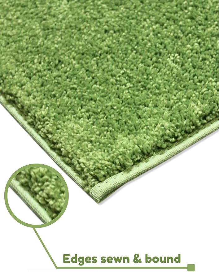 KOECKRITZ Soft and Colorful Kids Classroom Area Rugs (Passes Flammability Pill Test) Many Sizes and Bright Colors to Select from (6' x 6', Lime)