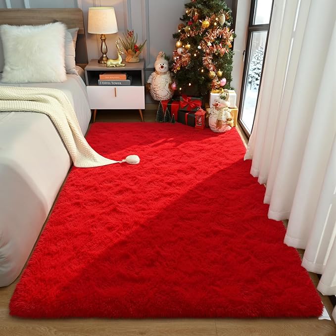 Amearea Shag Fluffy Area Rug for Bedroom Girls Living Room, Extra Soft and - Image 4