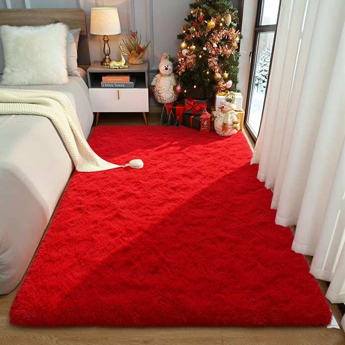 Amearea Premium Soft Fluffy Rug Modern Shag Carpet, 5.3x7.5 Feet, Fuzzy Plush - Image 4
