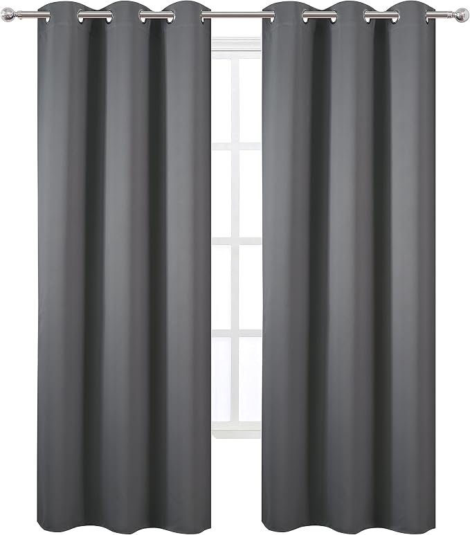Frost Grey Thermal Blackout Curtains/42 x 95 Inch/Set of 2 Panels Room - Image 2