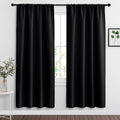 RYB HOME Blackout Curtains for Bedroom Living Room 63 inches Long, Thermal by RYBHOME