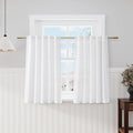 Nanspring 45 Inch Linen White Curtains by Nanspring