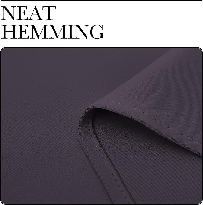 NICETOWN Greyish Purple Blackout Curtains 96 inches Length - Image 6
