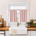 RYB HOME 100% Blackout Basement Curtains 30 inches Long, Heat & UV Blocking by RYBHOME