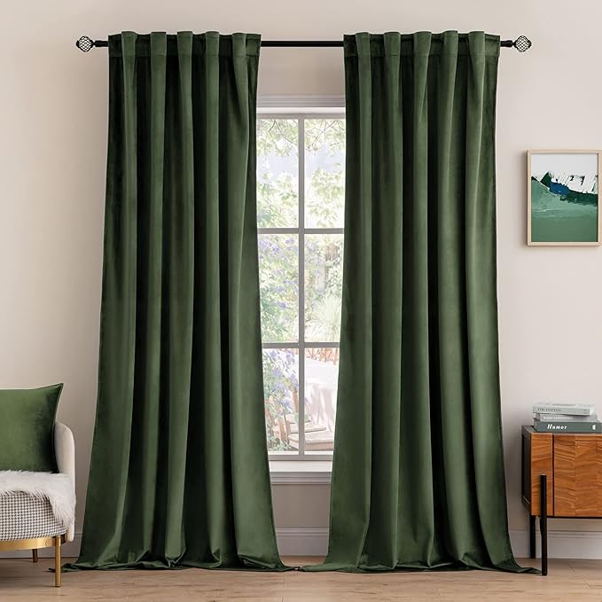 MIULEE Velvet Curtains 66 Inch Wide by MIULEE