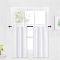 RYB HOME Cafe Curtains 30 inch Length, Short Light UV Heat Blocking Energy by RYBHOME