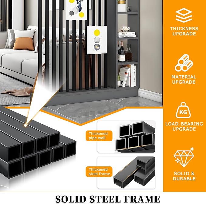 Wall Room Divider,Freestanding Room Divider with Shelves,Wood Room Divider Screen with Storage Cabinet, Wall Divider for Room Separation, for Home Office Decorative D 39.4×9.4×78.7in