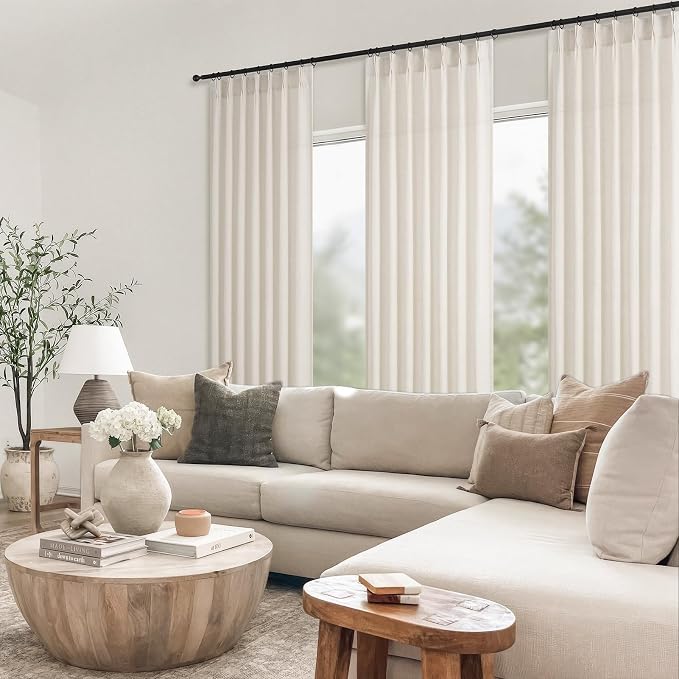 Topfinel Pinch Pleated 94 Inch Curtains 2 Panels - Image 8
