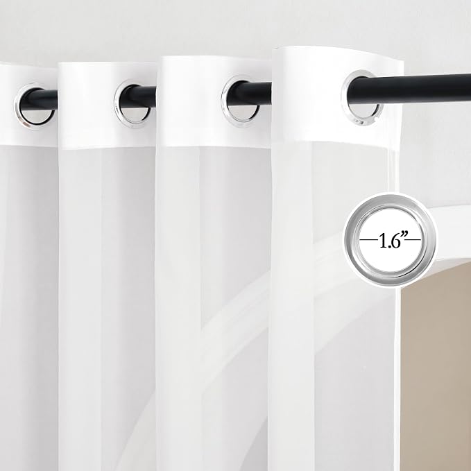 NICETOWN Sheer Curtains 120 inches Length - Image 2