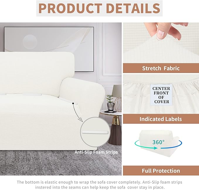 Easy-Going 100% Waterproof Loveseat Couch Cover, Dual Waterproof Sofa Cover - Image 4