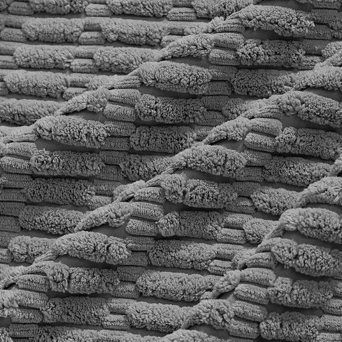 Fancy Homi 4 Packs Dark Grey Decorative Throw Pillow Covers 24x24 Inch - Image 5