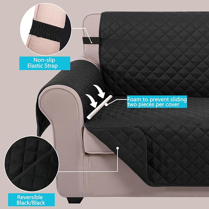 U-NICE HOME Oversized Sofa Cover Reversible Couch Cover - Image 4