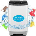 Nictemaw Portable Washing Machine 15.6Lbs Capacity Portable Washer with Drain Pump 2.1Cu.ft Full-Automatic Compact Washer with 10 Programs 8 Water Level for Home, Apartment, RV, Dorms